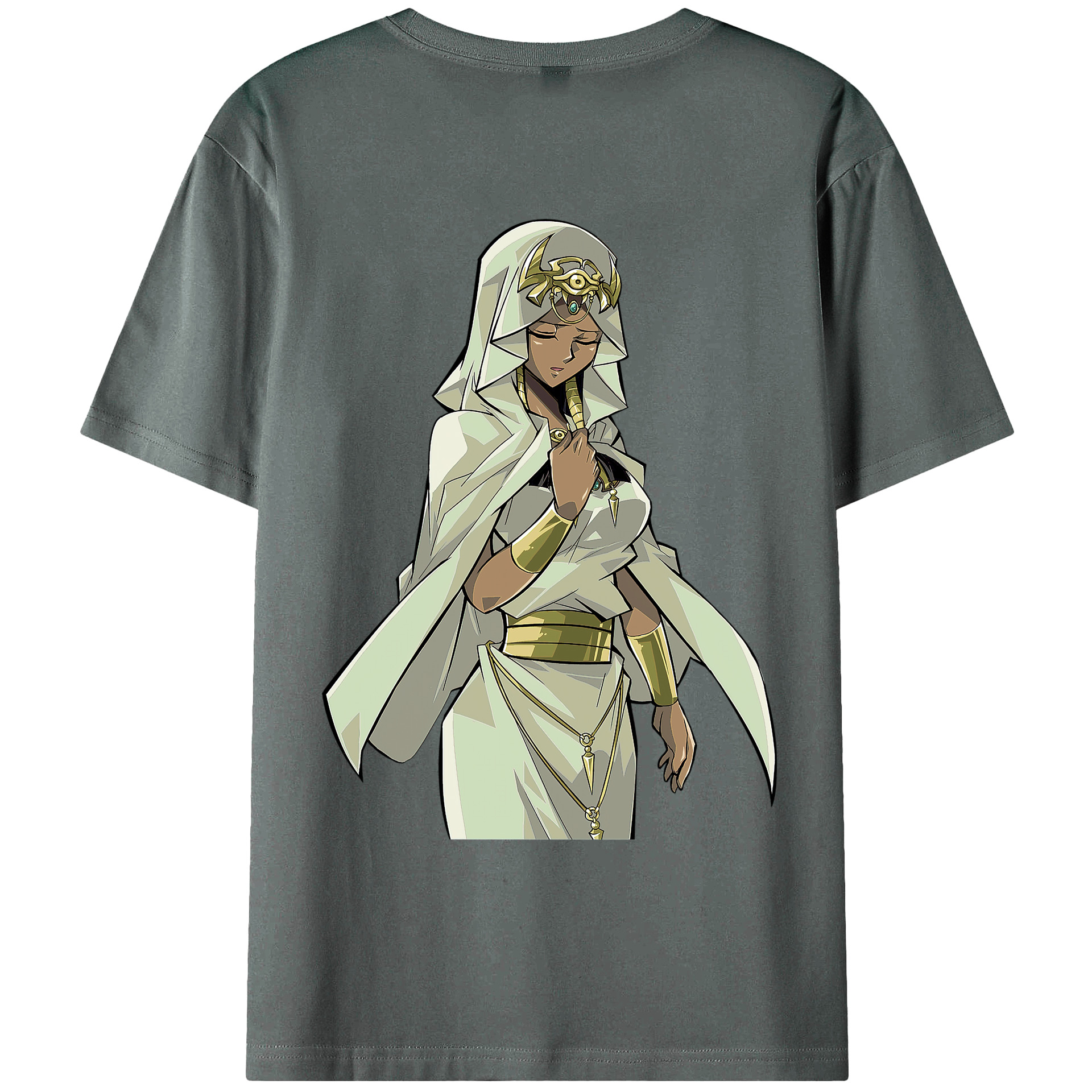 （画像用） 遊☆戯☆王 Yu-Gi-Oh! 綿100％ メンズ半袖Tシャツ（バックプリント） 通気性
